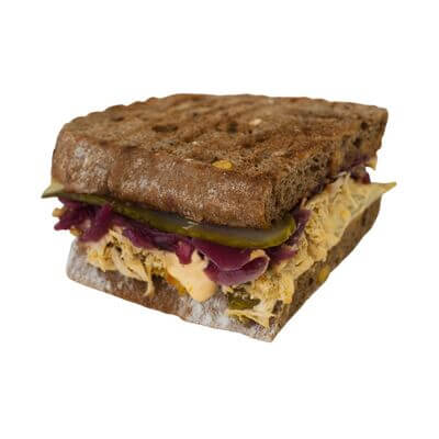 sendvič s trhaným kuřecím masem